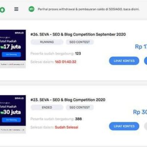 Hasil Kontes SEO SEVA 2