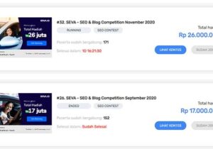Hasil Kontes SEO SEVA Ke Tiga