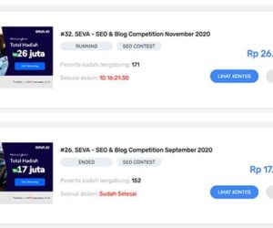 Hasil Kontes SEO SEVA Ke Tiga