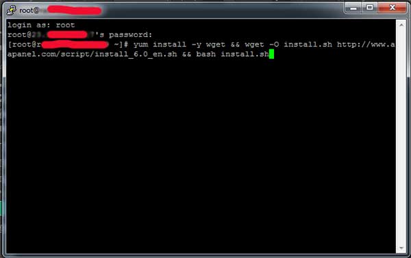 putty dan login sebagai root