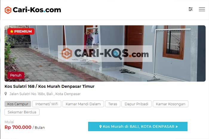 Cari Kost di Denpasar Selatan