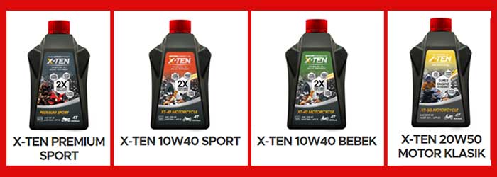 Produk Oli Motor X-Ten