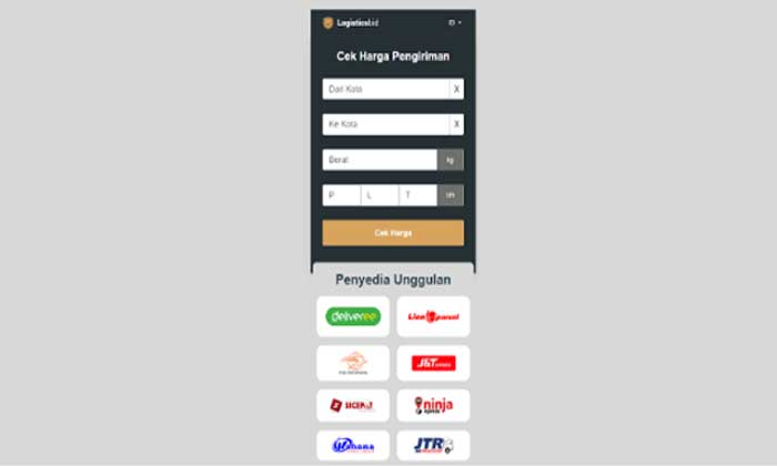 cek tarif paket