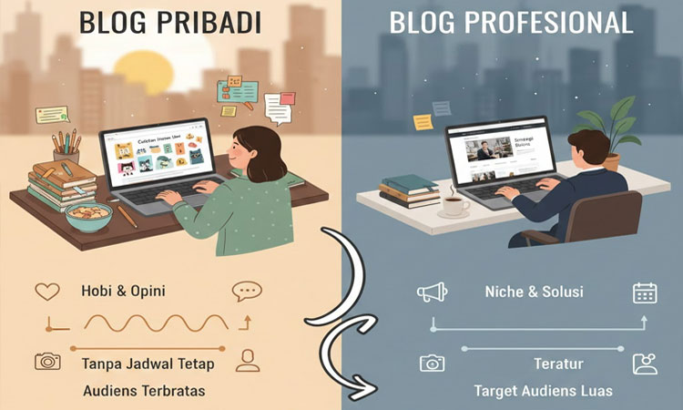 Perbedaan Blog Pribadi Dan Blog Profesional